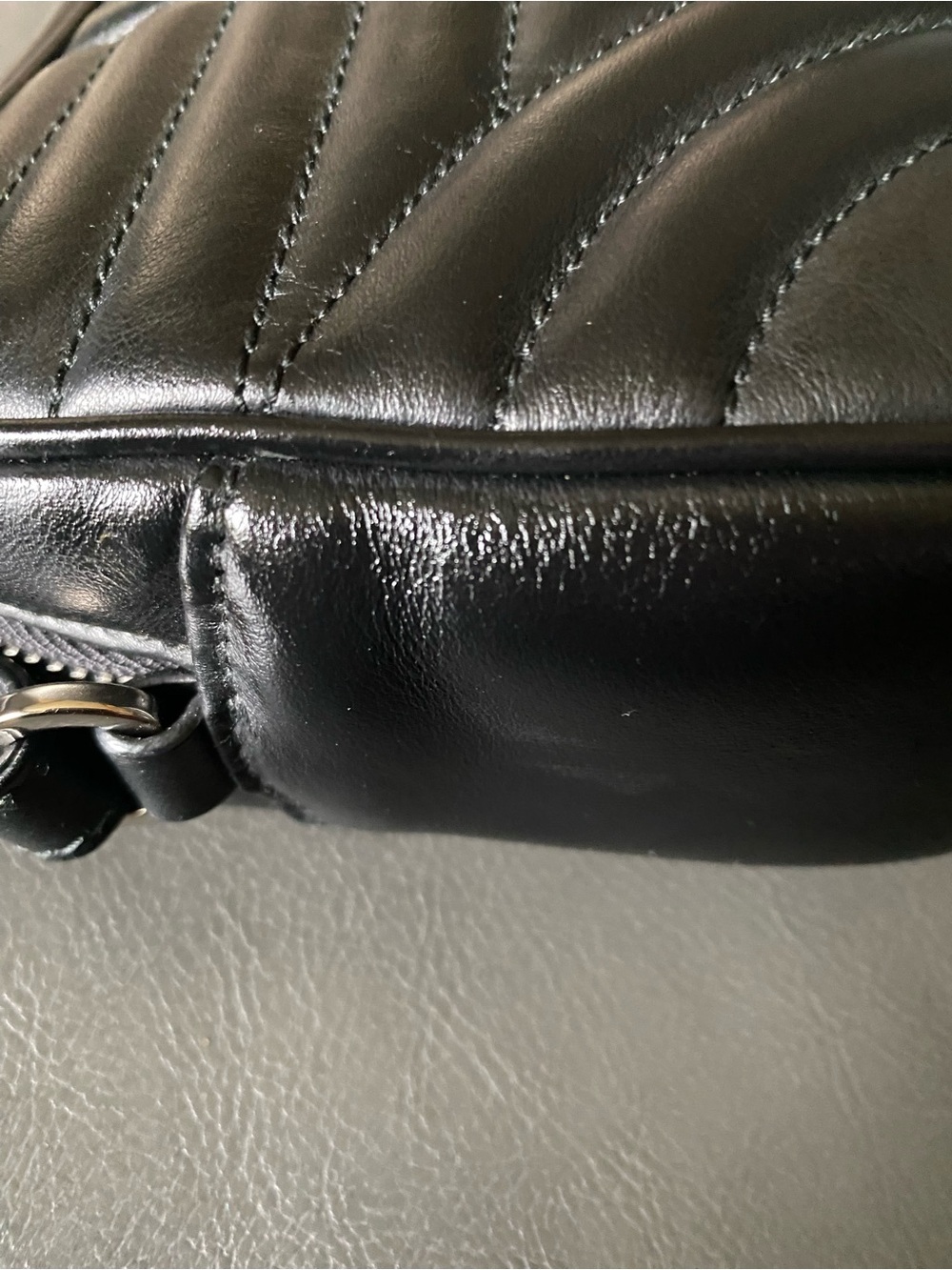 Prada Black Quilted Camera Crossbody with Chain Strap - Picture 6 of 9
